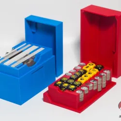 Separate Token / Dice and Card Boxes to suit Necro munda Ash Wastes - Magnet Ready