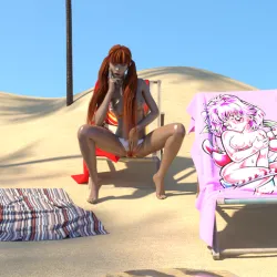 SEXY REDHEAD BEACH