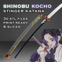 Shinobu Stinger Katana -- Demon - Slayer -- Sliced Print Ready