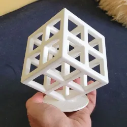 Skeleton cube object