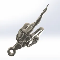 skeleton hand fuckyou