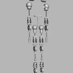 Small Soldiers Chip Hazard Armature Split and Keyed