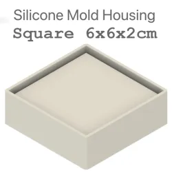 Square silicone mold housing