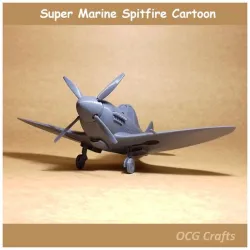 Super Marine Spitfire Cartoon