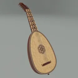 The Witcher III Dandelion or Priscilla An even made Lute. Video game, props, cosplay
