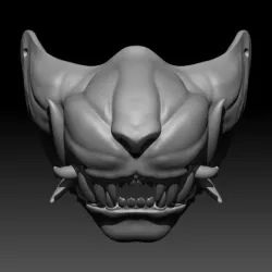 Tiger Menpo Mask