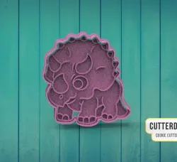 Triceratop Dinosaur Triceratop Dinosaur Triceraptos Cookie Cutter M18