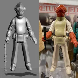 VINTAGE STAR WARS KENNER ADMIRAL ACKBAR ACTION FIGURE