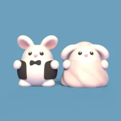 Wedding Topper Bunny
