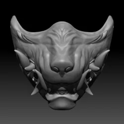 Wolf Menpo Mask