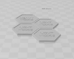 Woods Bases for American Mecha Wargames