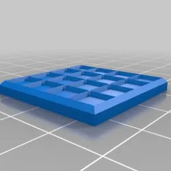 1/4-inch Grid Tile Pattern (Roller & Stamp)