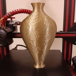 2 Sided Stucco Vase