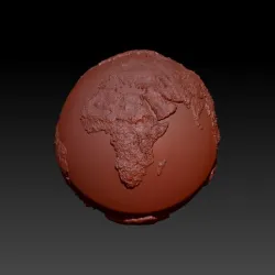 3d world map