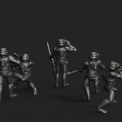 6mm Galaxy Wars Scout Star Troopers