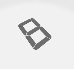 7 segment digit for led