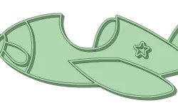 Airplane cookie cutter