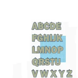 Alphabet and numbers for key chains