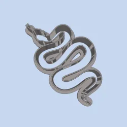 Amethystine python COOKIE CUTTERS, MOLD FOR CHILDREN, BIRTHDAY PARTY