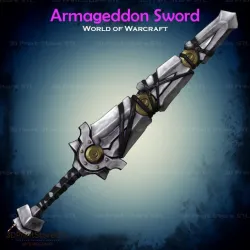 Armageddon Sword From World Of Warcraft- Fan Art 3D print model