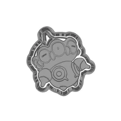 Claydol Pokemon cutter and stamp, cookie cutter, form