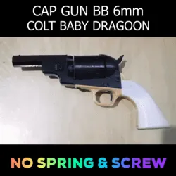 Colt Baby Dragoon Revolver Cap Gun BB 6mm Fully Functional Scale 1:1