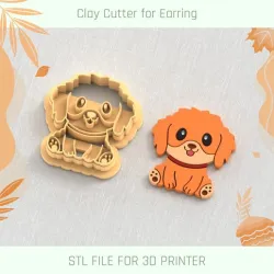 Cute Dog Polymer Clay Cutter
