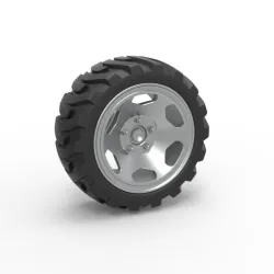 Diecast Demolition derby rear wheel Scale 1:25
