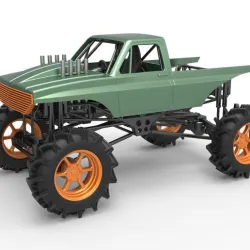 Diecast Mud truck 2 Scale 1:25