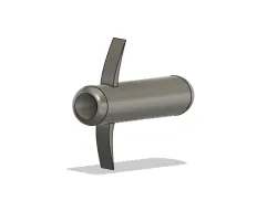 Dildo with vibrator hole