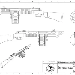 Fallout 3 - Combat / Terrible Shotgun STL Files