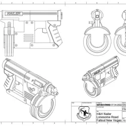 Fallout New Vegas - H&H Nailer Pistol STL Files