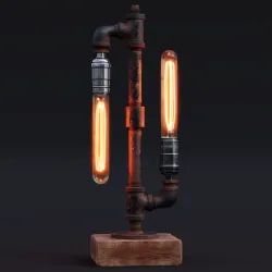 Fancy lantern with tap and pipe