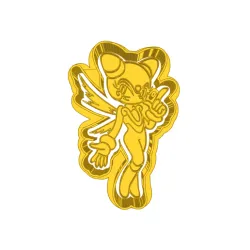 female sonic  (1) CUTTER AND STAMP, COOKIE CUTTER, FORM STAMP, COOKIE CUTTER, FORM