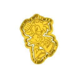 female sonic  (10) CUTTER AND STAMP, COOKIE CUTTER, FORM STAMP, COOKIE CUTTER, FORM