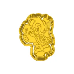 female sonic  (11) CUTTER AND STAMP, COOKIE CUTTER, FORM STAMP, COOKIE CUTTER, FORM