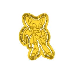 female sonic  (12) CUTTER AND STAMP, COOKIE CUTTER, FORM STAMP, COOKIE CUTTER, FORM