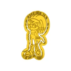 female sonic  (4) CUTTER AND STAMP, COOKIE CUTTER, FORM STAMP, COOKIE CUTTER, FORM