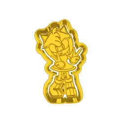 female sonic  (5) CUTTER AND STAMP, COOKIE CUTTER, FORM STAMP, COOKIE CUTTER, FORM
