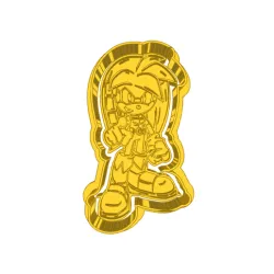 female sonic  (7) CUTTER AND STAMP, COOKIE CUTTER, FORM STAMP, COOKIE CUTTER, FORM
