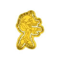 female sonic  (8) CUTTER AND STAMP, COOKIE CUTTER, FORM STAMP, COOKIE CUTTER, FORM