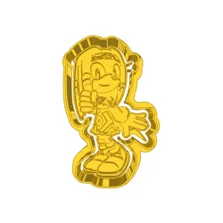 female sonic  (9) CUTTER AND STAMP, COOKIE CUTTER, FORM STAMP, COOKIE CUTTER, FORM