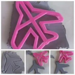 Fighter jet (aeroplane) outline cookie cutter