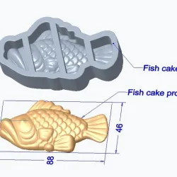 Fish cake mold