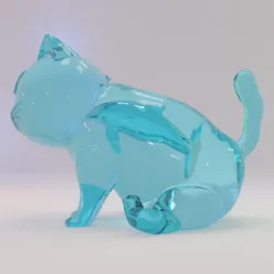 Fish In The Cat (Clear Resin Print Only)