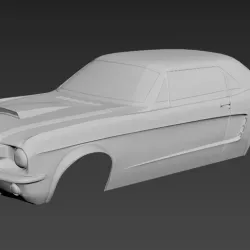 ford mustang 1966 3D print model