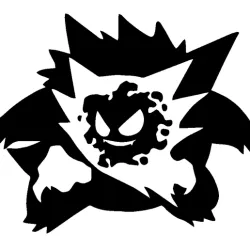 Gengar evolution wall decal