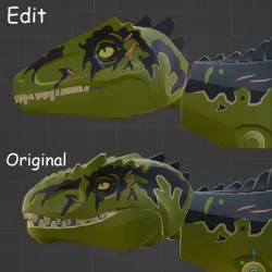 Giganotosaurs Head BRICK COMPATIBLE (New)