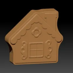 Gingerbread House - MOLD BATH BOMB, SOLID SHAMPOO