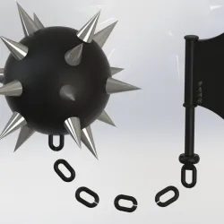 gyomei himejima axe weapon demon slayer cosplay stl printing 3D print model